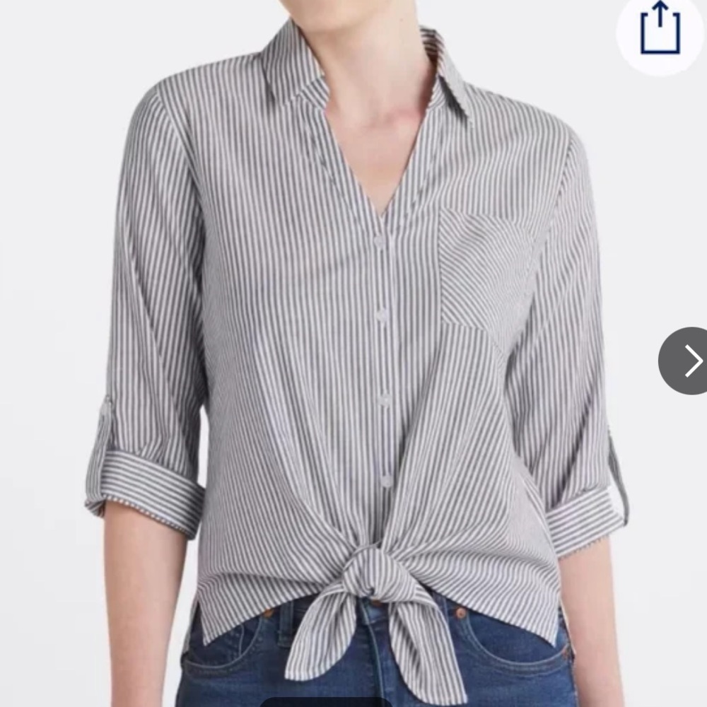 Striped Women's Button-Down Shirt